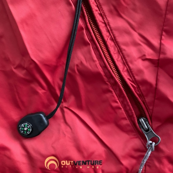 Men’s Outventure Red Hooded Jacket US Small - Picture 6 of 7